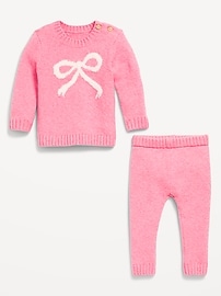 Voir une image plus grande du produit 3 de 3. Ensemble de chandail SoSoft à épaules boutonnées et pantalon pour bébé