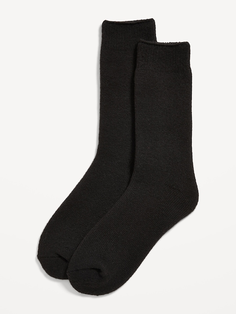 Chaussettes douillettes doublées - Noir De Jais