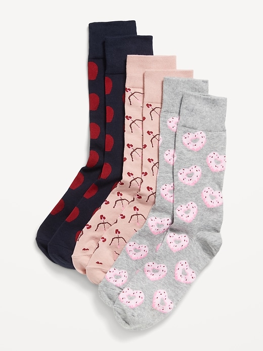 Voir une image plus grande du produit 1 de 1. Chaussettes à imprimé fantaisie pour Homme (paquet de 3)