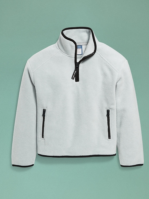 Image number 5 showing, '94 Gender-Neutral Half-Zip Sweatshirt for Kids