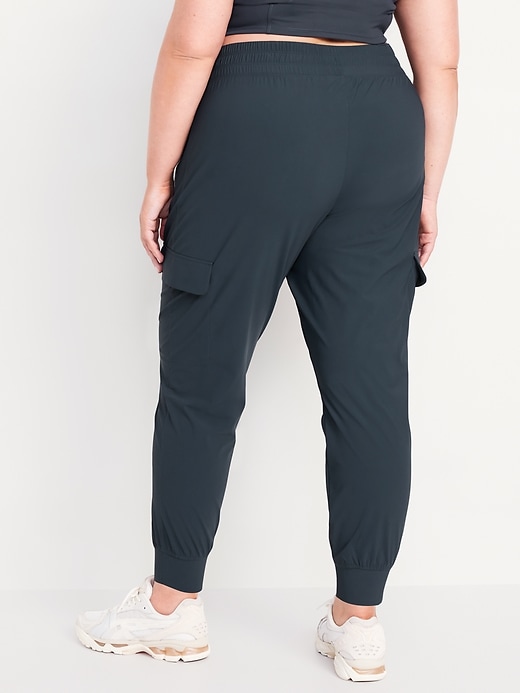 Image number 7 showing, High-Waisted SleekTech Cargo Joggers