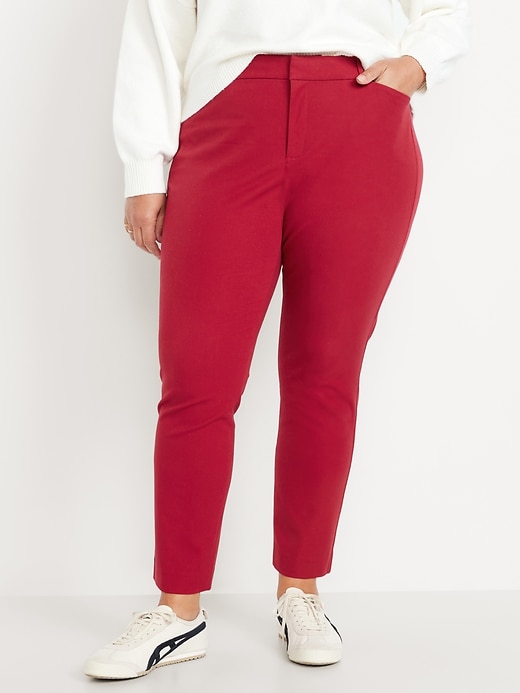 L'image numéro 6 présente Pantalon Pixie ajusté à taille haute longueur cheville