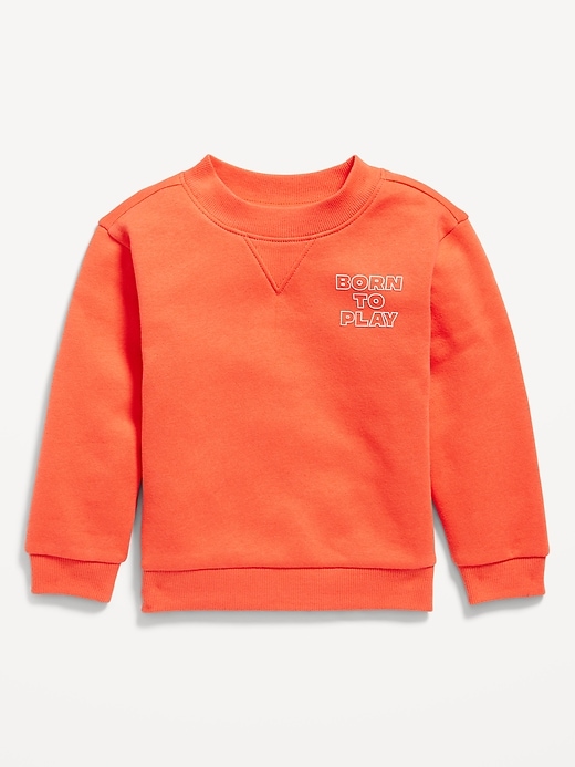 View large product image 1 of 1. Crew-Neck Graphic Sweatshirt for Toddler Boys