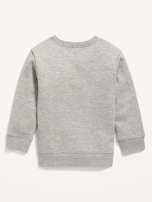 View large product image 2 of 2. Crew-Neck Graphic Sweatshirt for Toddler Boys