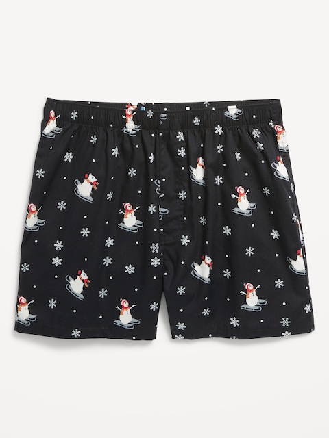 Soft-Washed Boxer Shorts -- 3.75-inch - Snowman