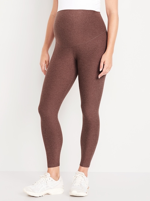 Image number 1 showing, Maternity Full-Panel CloudComfy 7/8 Leggings