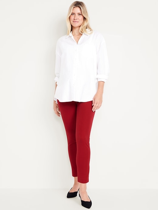 Image number 1 showing, Maternity Full-Panel Pixie Ankle Pants