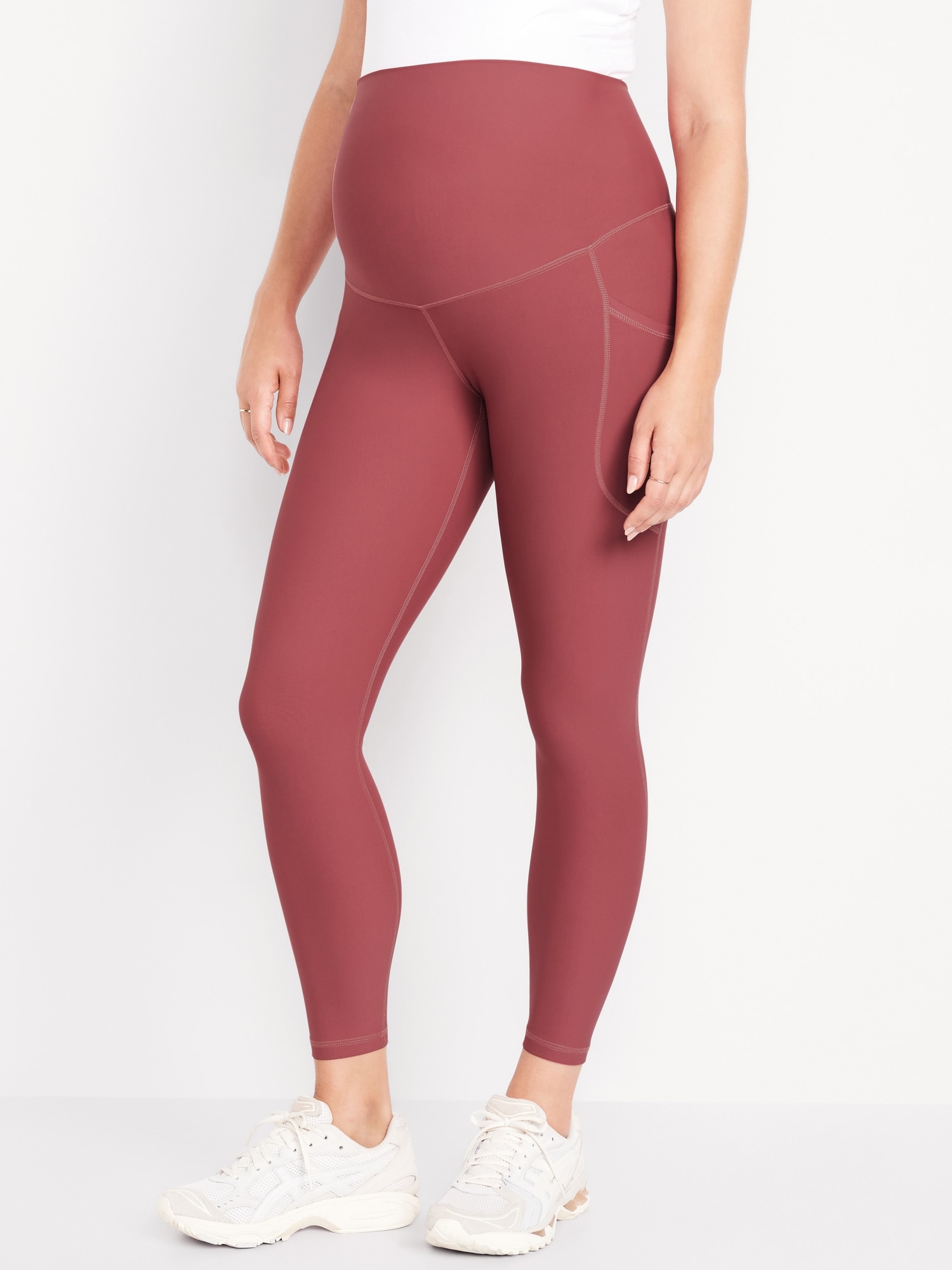 Maternity Full-Panel PowerSoft 7/8 Leggings