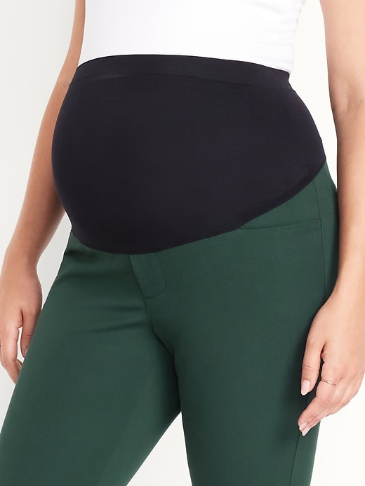 L'image numéro 5 présente Pantalon de maternité Pixie à panneau intégral, longueur cheville