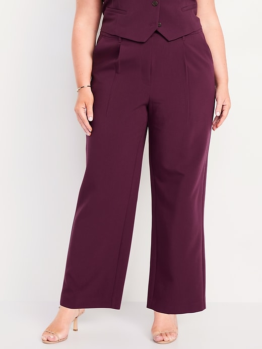 Image number 6 showing, Extra High-Waisted Taylor Wide-Leg Trouser Pants