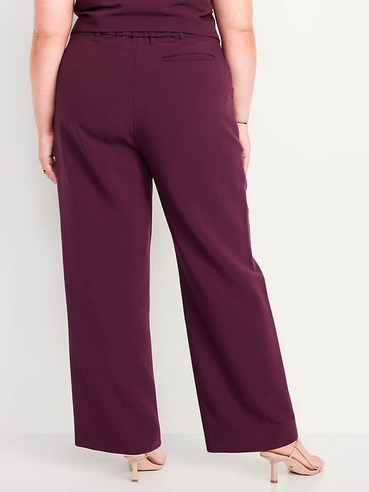 Image number 7 showing, Extra High-Waisted Taylor Wide-Leg Trouser Pants