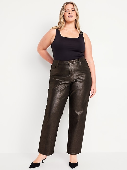 Image number 5 showing, High-Waisted Shine OG Loose Jeans