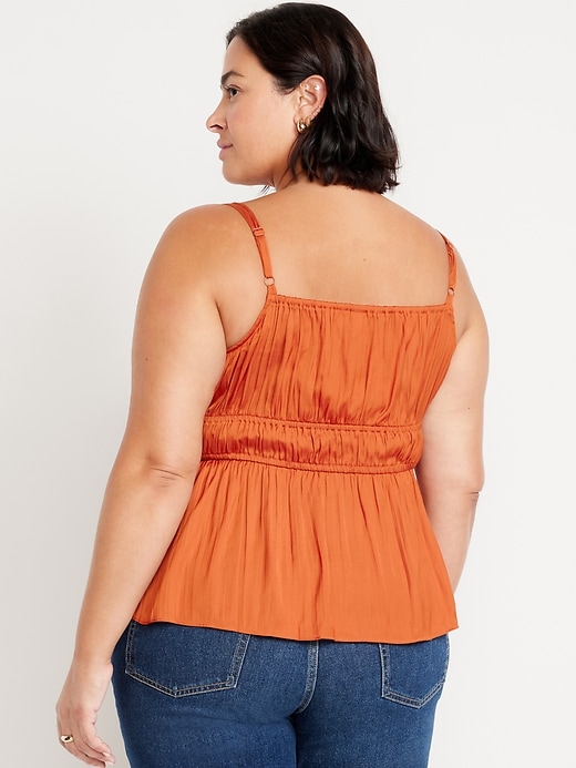 Image number 8 showing, Waist-Defined Satin Top