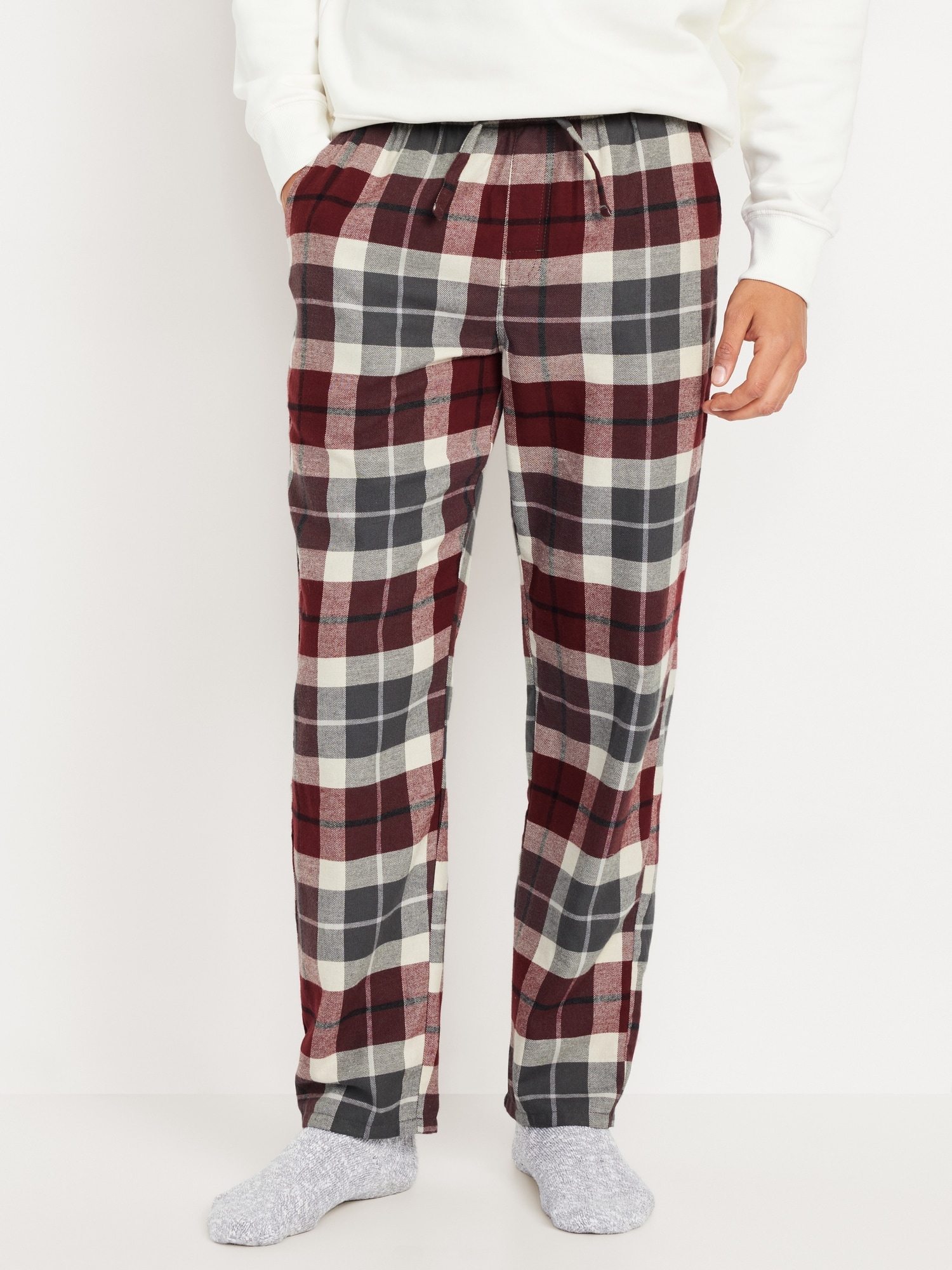 Flannel Pajama Pants for Men - Gray