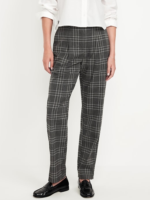 Image number 1 showing, Extra High-Waisted Taylor Relaxed Slim Trouser Pants