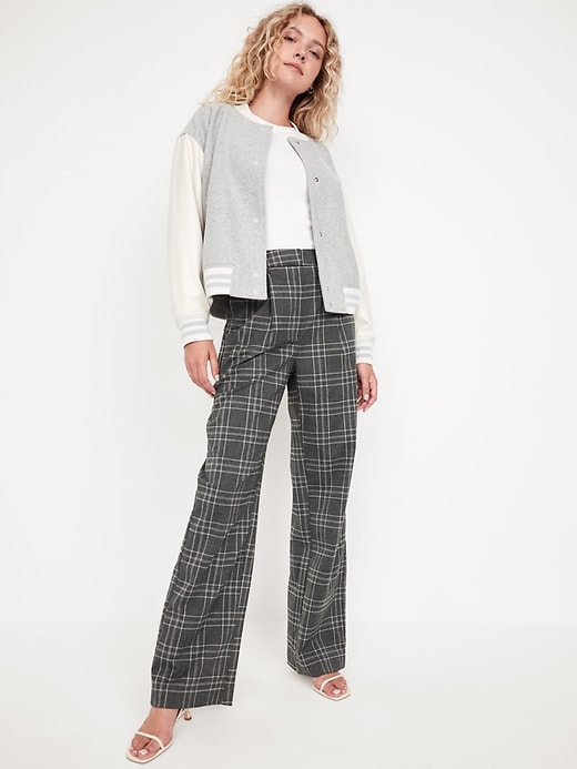 Image number 8 showing, Extra High-Waisted Taylor Wide-Leg Trouser Pants