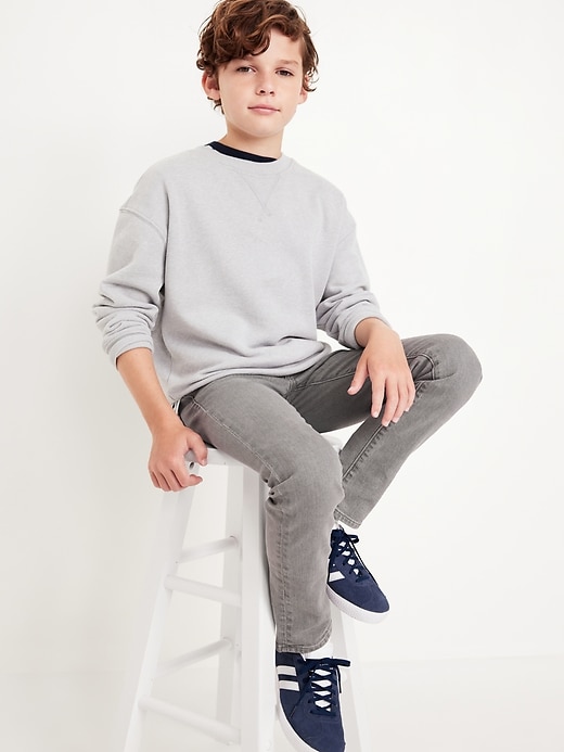 Image number 3 showing, Built-In Flex Black Skinny Jeans For Boys