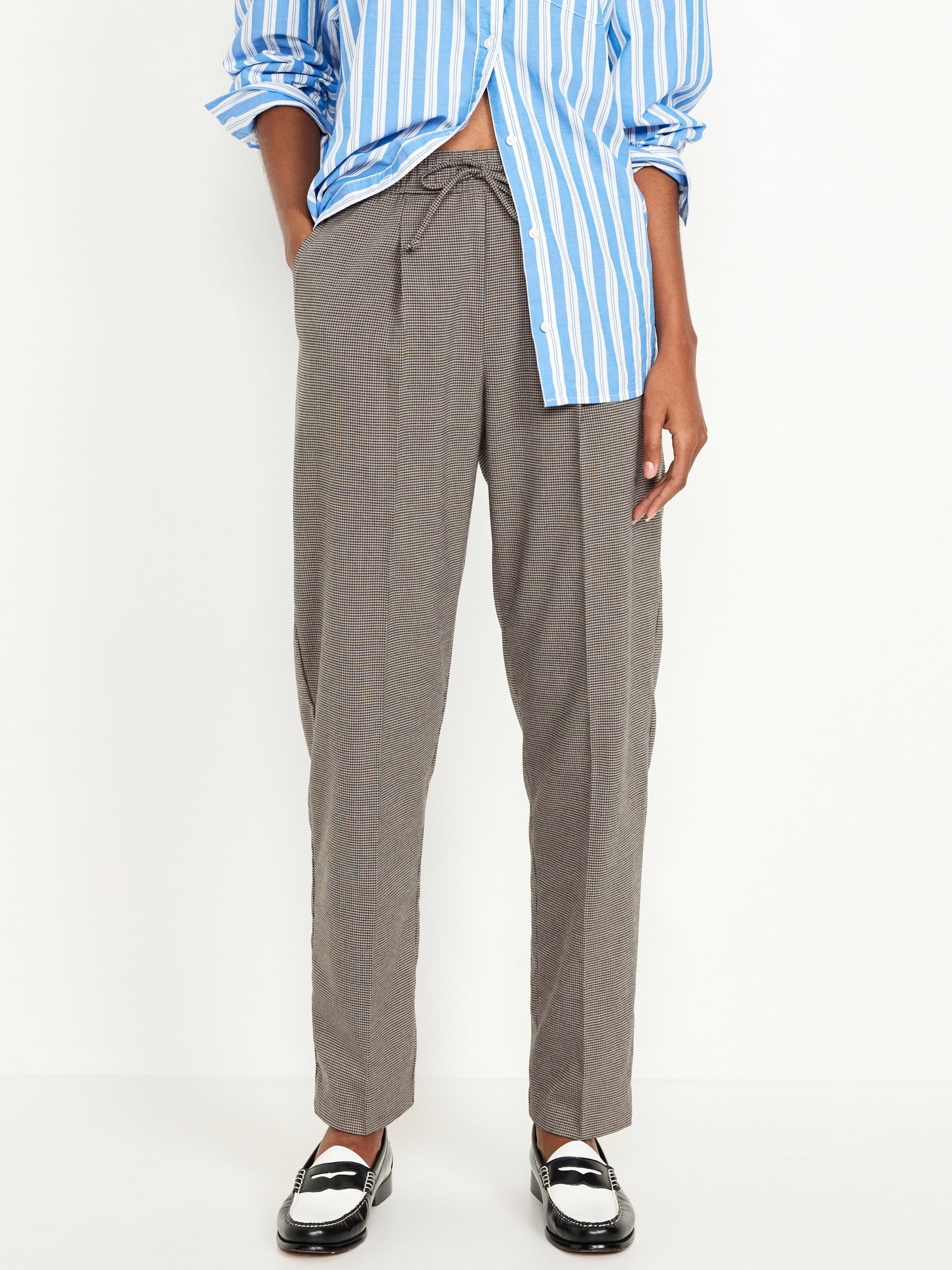 High-Waisted Billie Straight Trouser