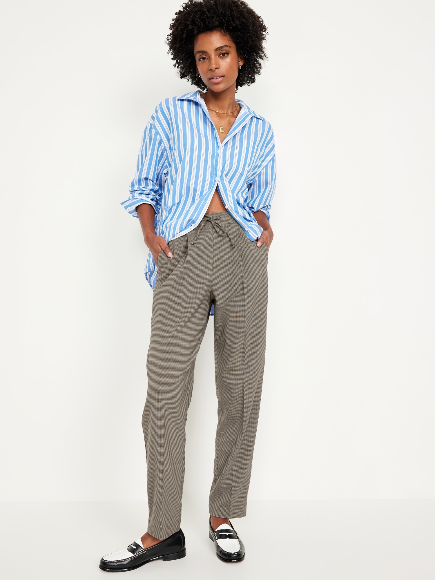 High-Waisted Billie Straight Trouser