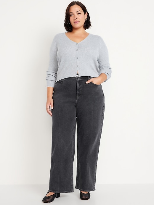 Image number 6 showing, Extra High-Waisted Sky-Hi Wide-Leg Jeans