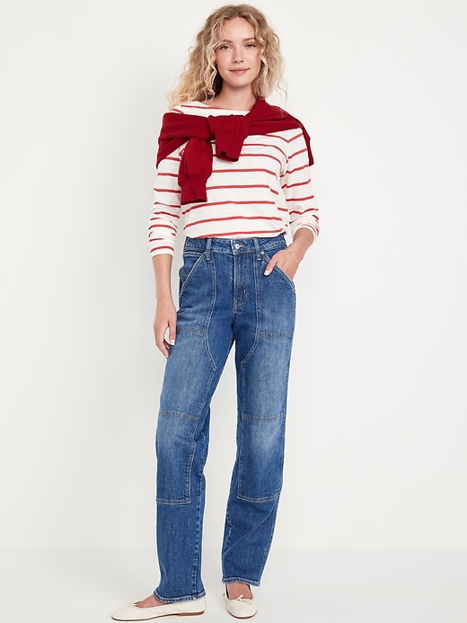 Image number 1 showing, High-Waisted OG Loose Utility Jeans