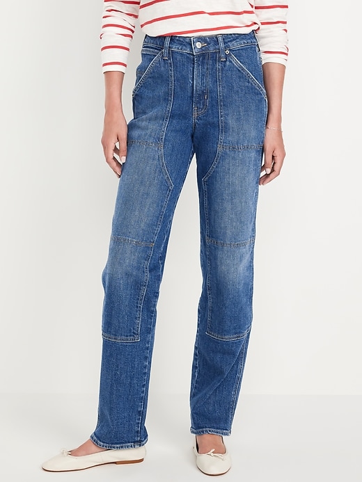 Image number 2 showing, High-Waisted OG Loose Utility Jeans