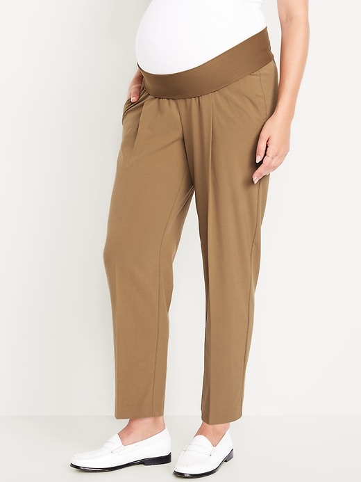 Image number 8 showing, Maternity Rollover-Waist Billie Trouser