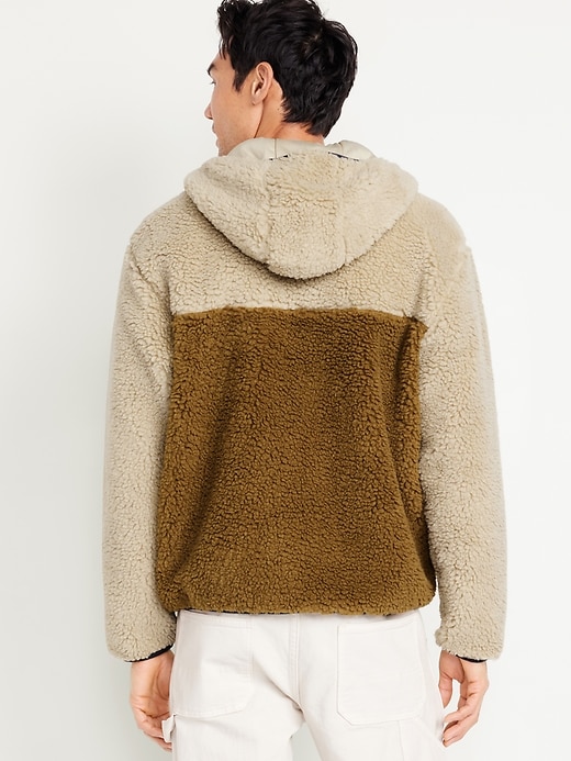 Image number 2 showing, Hooded Sherpa Zip Jacket