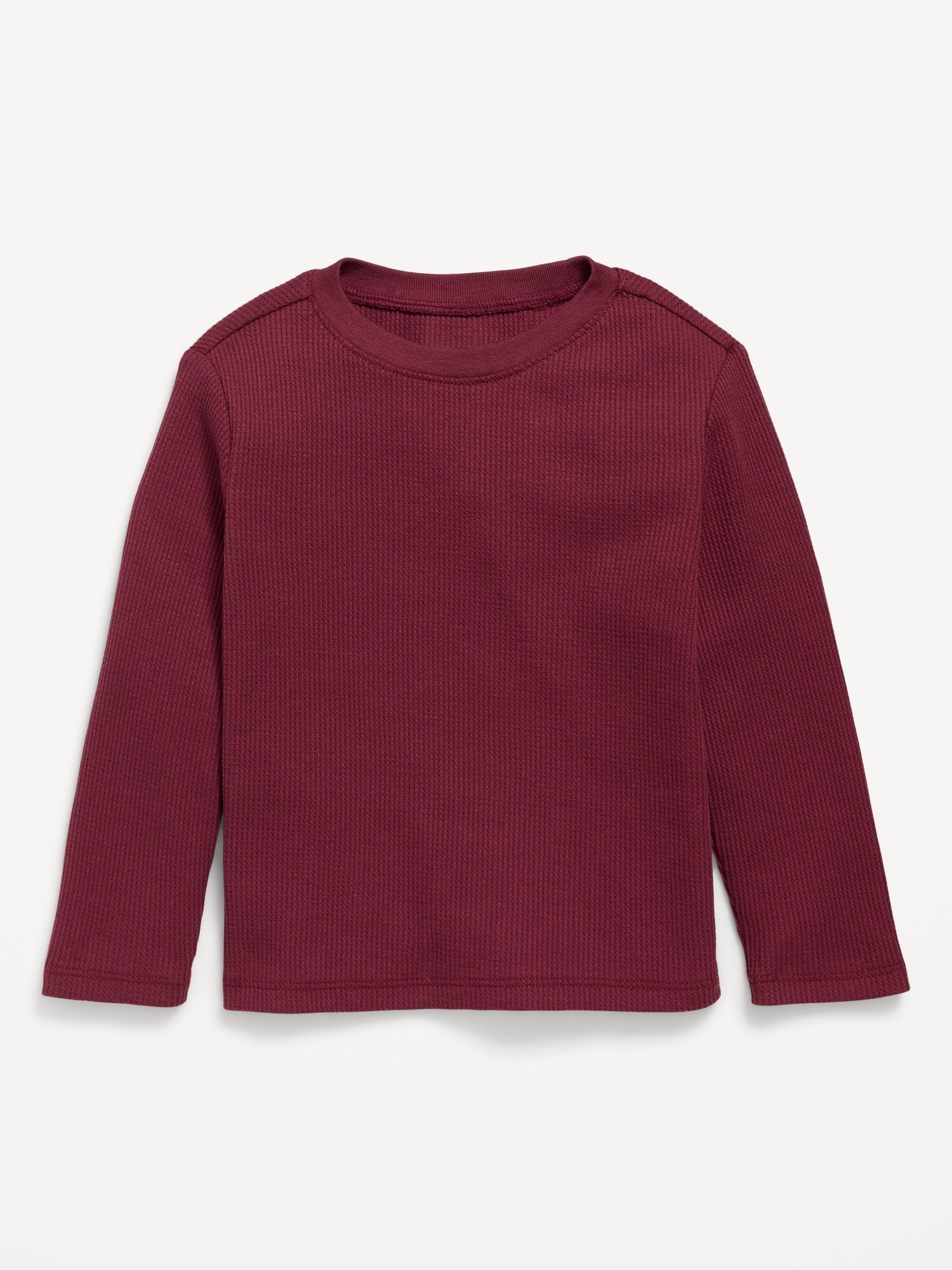 Printed Long-Sleeve Thermal-Knit T-Shirt for Toddler Boys