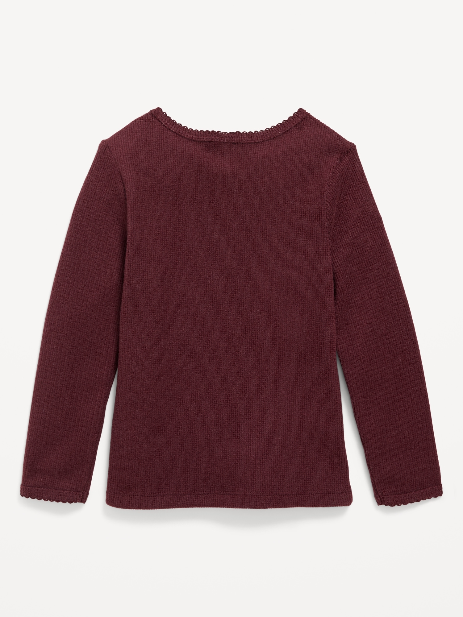 Long-Sleeve Thermal-Knit T-Shirt for Toddler Girls