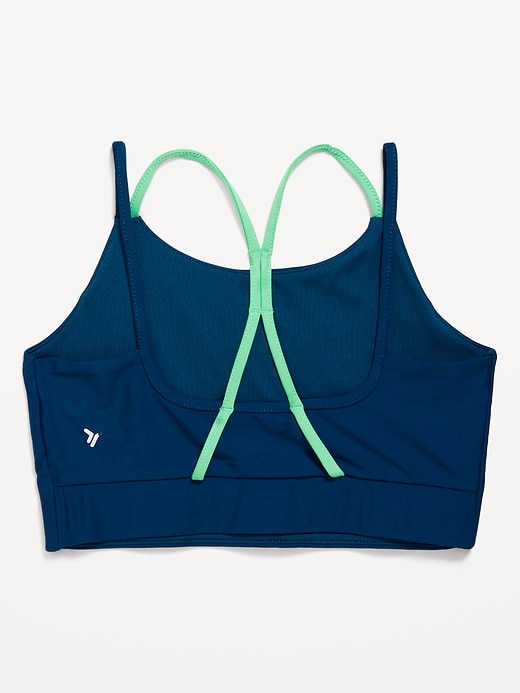 L'image numéro 4 présente Soutien-gorge de sport long à fines bretelles Powersoft pour fille