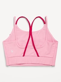 Voir une image plus grande du produit 4 de 5. Soutien-gorge de sport long à fines bretelles Powersoft pour fille