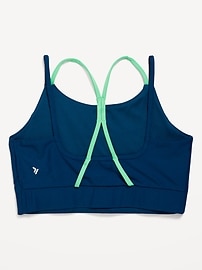 Voir une image plus grande du produit 4 de 5. Soutien-gorge de sport long à fines bretelles Powersoft pour fille