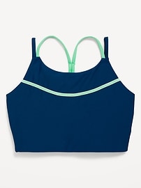 Voir une image plus grande du produit 3 de 5. Soutien-gorge de sport long à fines bretelles Powersoft pour fille