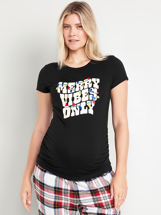 Image number 1 showing, Maternity Gifting Graphic T-Shirt