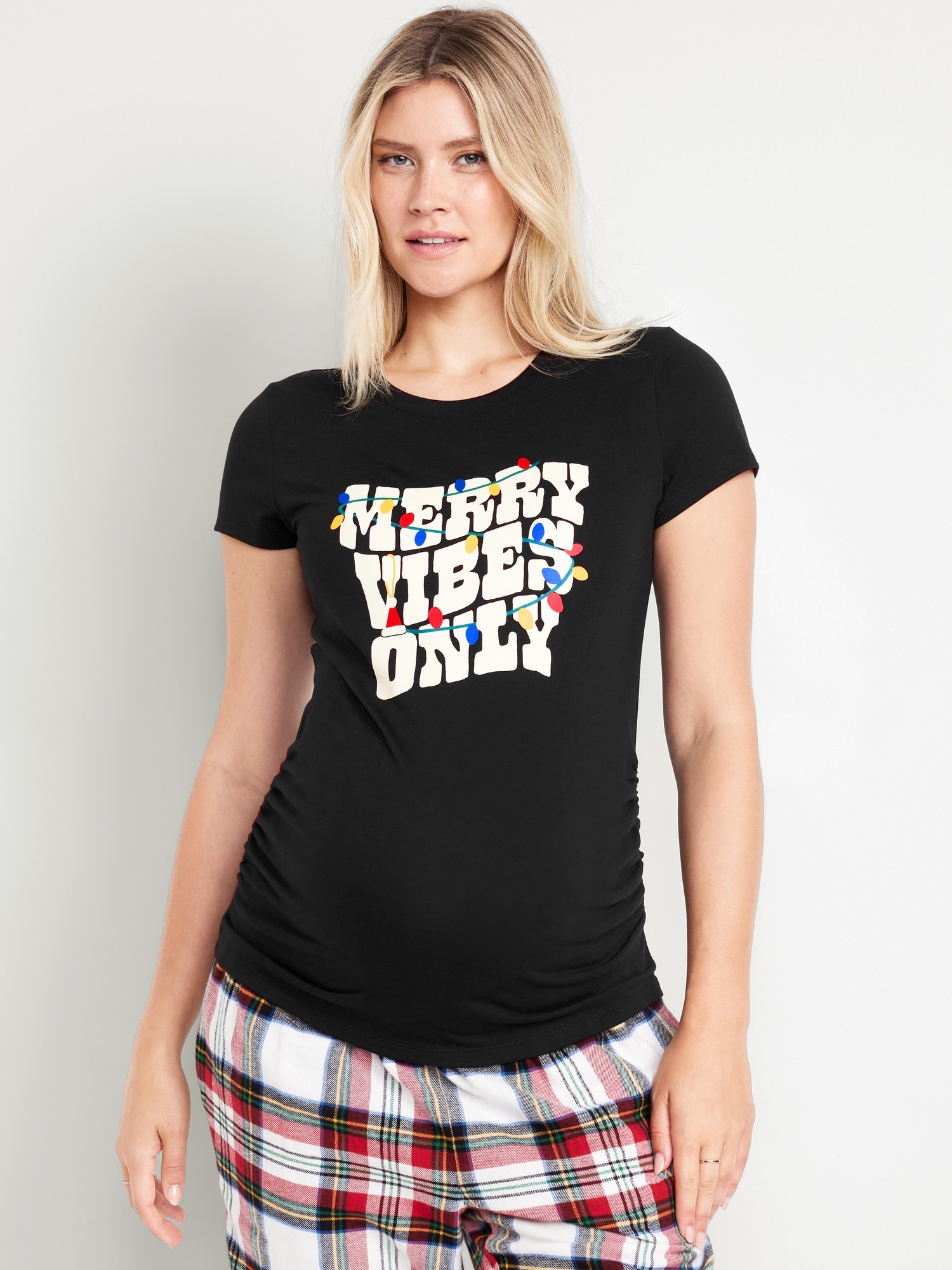 Maternity Gifting Graphic T-Shirt - Black