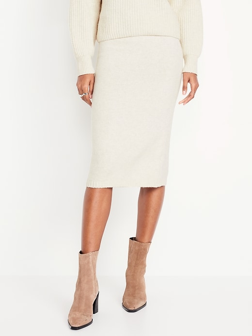 Image number 1 showing, High-Waisted SoSoft Midi Skirt