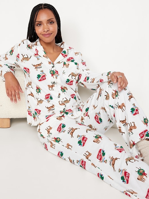 Image number 3 showing, Flannel Pajama Set for Women