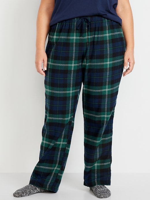 L'image numéro 7 présente Pantalon de pyjama en flanelle à taille mi-basse pour Femme