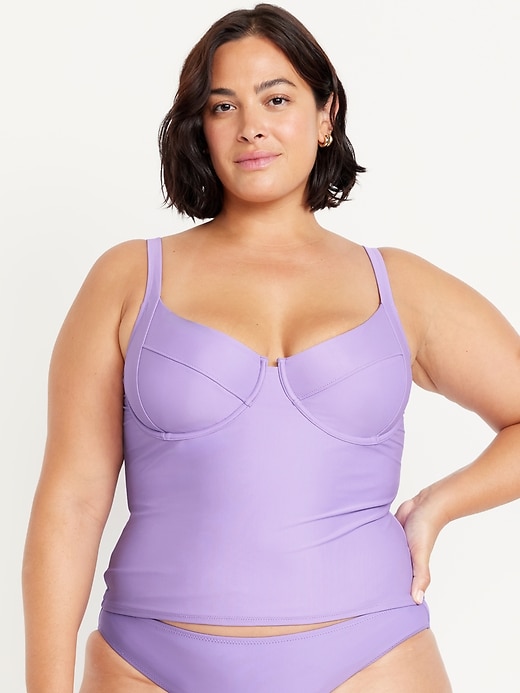 Image number 7 showing, Underwire Tankini Swim Top