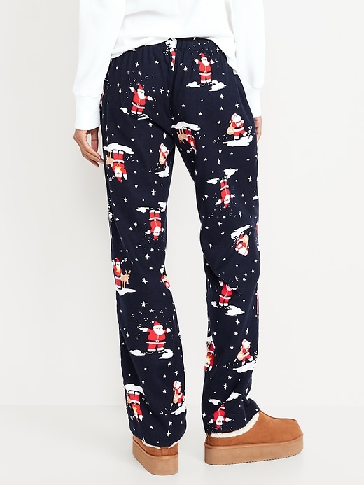 Image number 8 showing, Mid-Rise Printed Flannel Pajama Pants