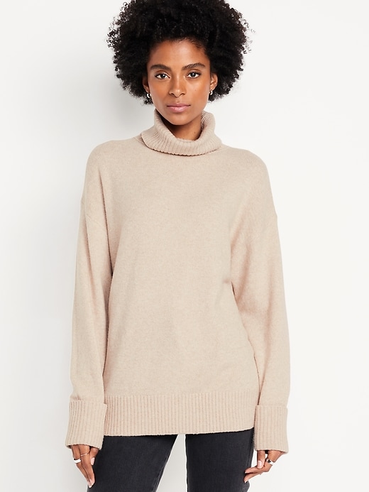 Image number 1 showing, SoSoft Turtleneck Tunic Sweater