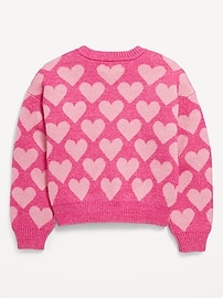 View large product image 3 of 4. SoSoft Printed Crew-Neck Sweater for Girls