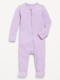 L'image numéro 1 présente Une-pièce Nuit ou jeu à pieds à glissière à double sens pour bébé