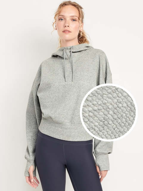 Dynamic Fleece Textured Hoodie Sweatshirt
