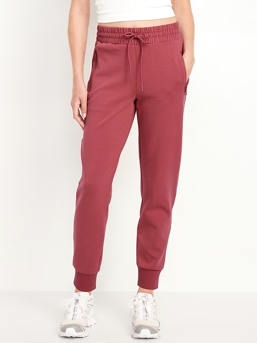 Image number 1 showing, High-Waisted Dynamic Fleece Joggers