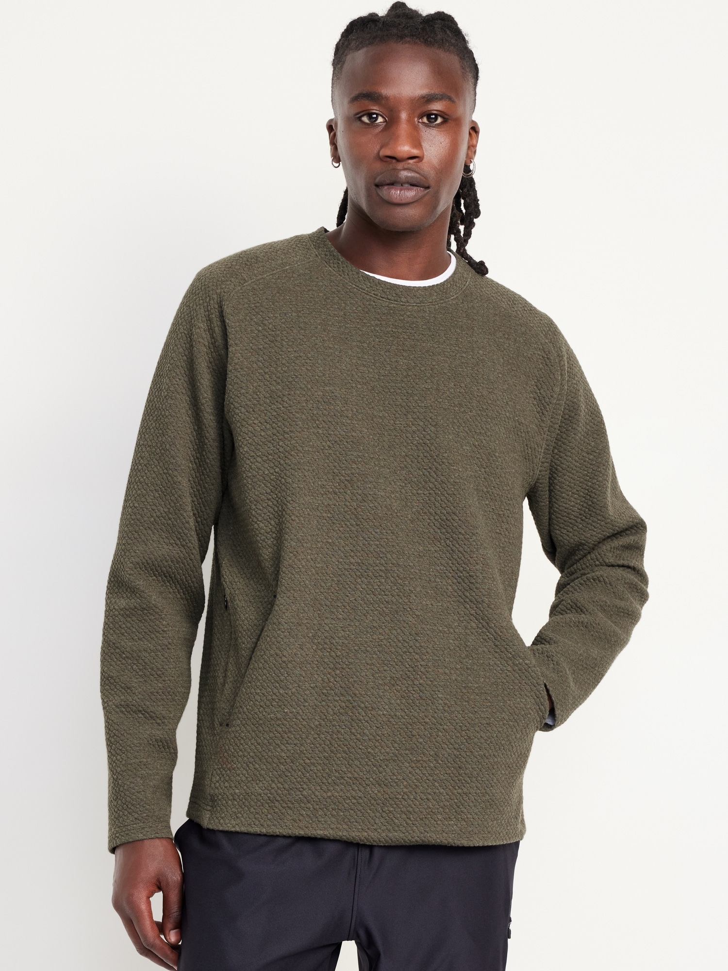 Dynamic Fleece Textured Pullover