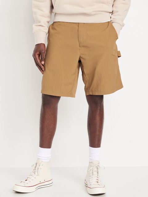 Short Tech coupe menuisier ample, entrejambe de 23 cm - Brun