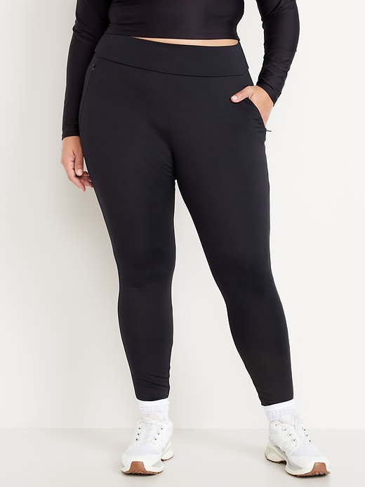 Image number 6 showing, High-Waisted PowerSoft Coze Edition Fleece-Lined Full-Length Leggings