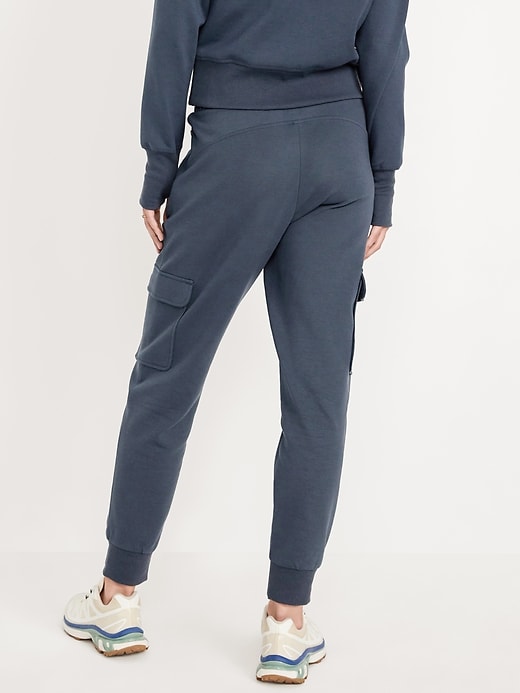 Image number 2 showing, High-Waisted Dynamic Fleece Cargo Joggers